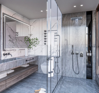 现代卫生间 卫浴 洁具 马桶 花洒 喷淋